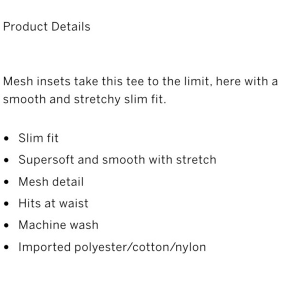 EUC Victoria’s Secret Mesh Short Sleeve Tee Size S - Picture 3 of 3